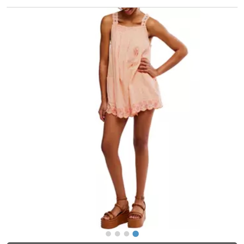 NWT FREE PEOPLE Latecia Embroidered mini dress - Picture 4 of 4